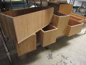 BAMBOO STORAGE BINS