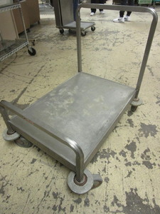 UTILITY CART, STAINLESS STEEL, NSF