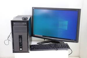 lot 4 image: HP Prodesk 405 G1 MT w ACER 26 HDMI Monitor