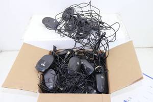 lot 45 image: Box of HP USB Mice