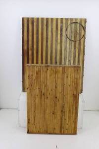 2 Solid Wood Butcher Blocks