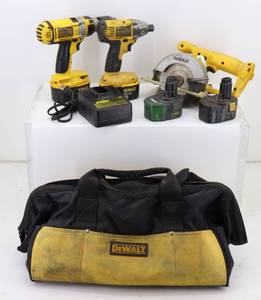 DewaLT 14.4v Hammerdrill, Impact & Skil Saw