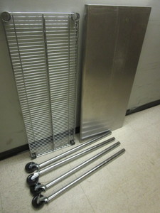 STAINLESS STEEL CART, WITH METRO-STYLE SHELF, NSF-CERTIFIED