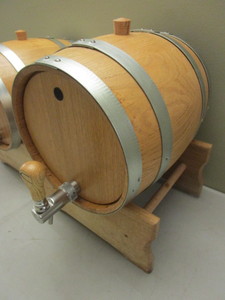 OAK KEGS, EQUIPPED FOR SERVING