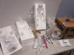 BONNECAZE GLASS ABSINTHE FOUNTAINS, WITH ACCESSORIES, GLASSES
