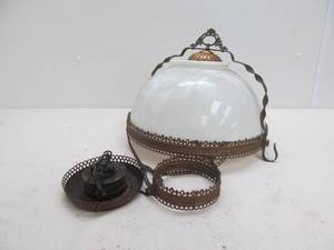 Vintage hanging oil lamp