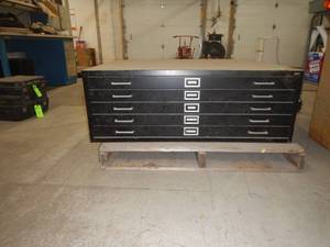 5-Drawer Metal Cabinet - 46 long x 35 12 wide x 16 12