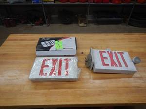 Exit Lights - (1) New, (1) Used