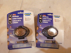 lot 44 image: 2 Power Zone 3 in 1 Headlamps