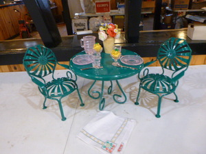 lot 149 image: American Girl Kits Table and Chairs