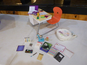 lot 152 image: American Girl School Desk Set