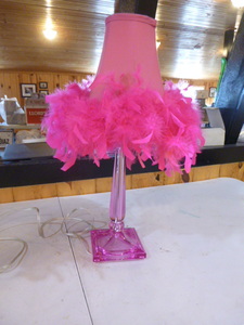 lot 175 image: Pretty Pink Table Lamp
