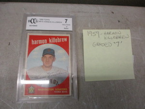 1959 Harmon Killebrew Graded 7 card