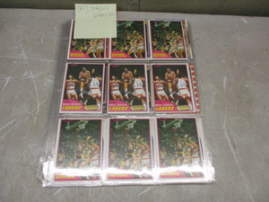 81 Magic Johnson Cards in pages.  9 from 81