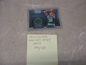 Kevin McHale Serial Numbered Boston Celtics Jersey Card