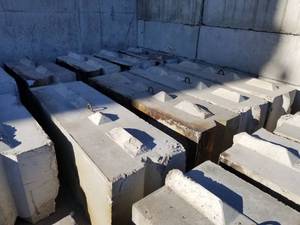 Lot of (6) Concrete Barriers - 6 long x 2 wide x 2 high