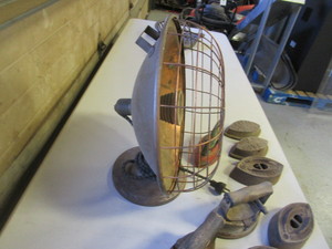 Vintage Heat Lamps & Irons