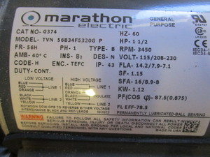 Single Phase 1.5 hp Electric Motor