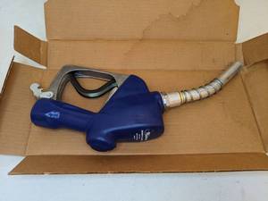 lot 110 image: Vintage Blue Gas Pump Nozzle in Box