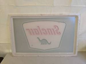 lot 124 image: Large Sinclair Oil Dino Sign