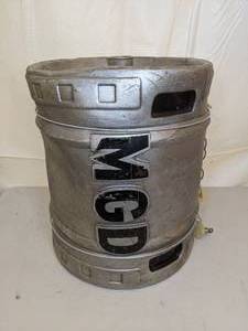 lot 143 image: MGD Plastic Keg
