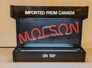 lot 144 image: Molson Beer Neon Sign