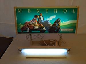 lot 148 image: Joe Camel MENTHOL Lighted Advertising Sign