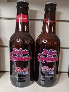 lot 1554 image: Collectible Budweiser St. Louis Cardinals Bottles (251)