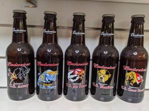 lot 1559 image: Budweiser Salutes Military Collectible Bottles (257)