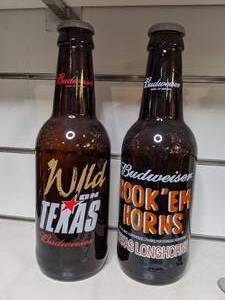 lot 1560 image: Texas Themed Collectible Budweiser Beer Bottles (258)