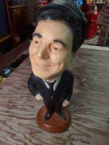 lot 286 image: Vintage Jackie Gleason The Honeymooners Ralph Kramden Esco Chalkware Statue