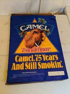 lot 169 image: Set of 25 Joe Camel Cigarette 75th Birthday Collectors Advertising Posters