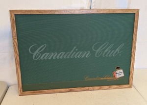 lot 173 image: Canadian Club Whiskey Framed Sign