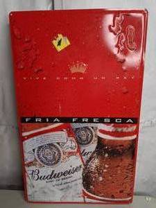 lot 418 image: Budweiser Wall Sign