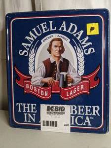 lot 420 image: Samuel Adams Advertising Sign