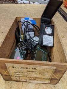 lot 247 image: Lot of Malibu ML44T Low voltage transformers and Intermatic mechanical timers
