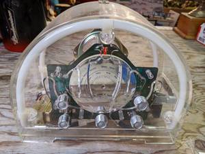 lot 509 image: Spartan Transparent Neon AMFM Radio with Cassette Player