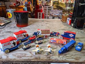 lot 511 image: Entire Fleet of VIntage Pepsi Toy Vehicles