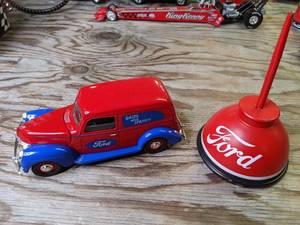 lot 608 image: Two Ford Items - Sales and Service Wagon & 