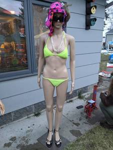 lot 629 image: Female Mannequin with Bikini, Etc.