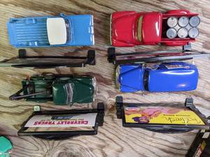 lot 600 image: Four Advertising Model Cars Texaco, Pepsi, Chevrolet(2) With Signs