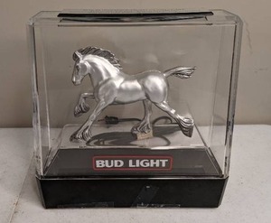 lot 372 image: Bud Light Clydesdale Lighted Figurine in Case - As Is
