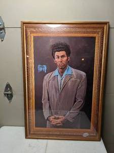lot 374 image: Seinfeld Kramer Framed Poster