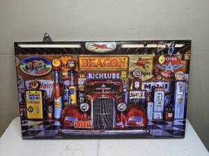 lot 333 image: Open Road Brands Vintage Gas Station Wall Hanging