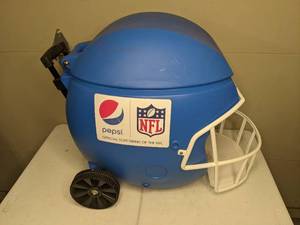 lot 359 image: Plastic Pepsi Helmet NFL Beverage Caddy