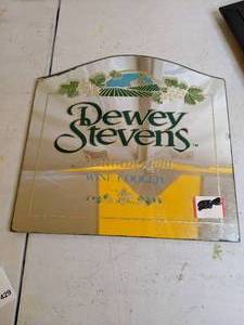 lot 429 image: Dewey Stevens Premium Light Wine Cooler Mirrored Sign