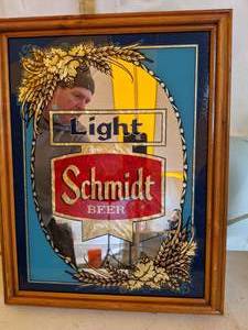 lot 709 image: Schmidt Light Beer Colorful Mirrored Wall Hanging