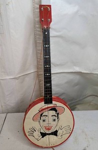 lot 711 image: Vintage Kids Banjo with Googly Eyes
