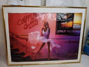 lot 712 image: Marilyn Monroe MGD Beer Framed Print