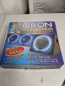 lot 721 image: Two 10 Neon Light Rings in Box